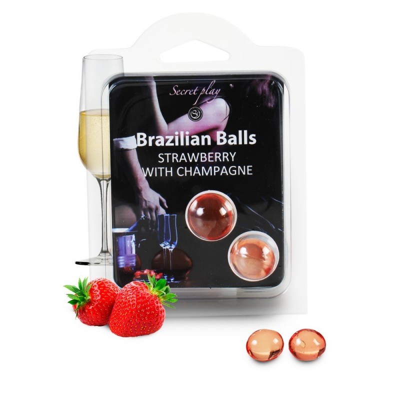 Duo Brazilian Balls Fraise champagne 3385-2