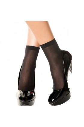Socquettes chaussettes noires nylon