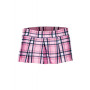 Mini-jupe plissée rose style ecossais
