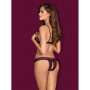 Tulia Ensemble ouvert 2 pcs - Noir  Fuchsia