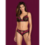 Tulia Ensemble 2 pcs - Noir  Fuchsia