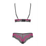 Tulia Ensemble 2 pcs - Noir  Fuchsia