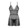 838-BAB-1 babydoll - Noir