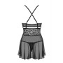 838-BAB-1 babydoll - Noir