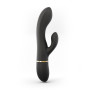 Vibromasseur Dorcel Glam Rabbit 21.8 cm - Noir  Or