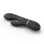 Vibromasseur Dorcel Glam Rabbit 21.8 cm - Noir  Or
