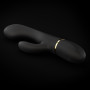 Vibromasseur Dorcel Glam Rabbit 21.8 cm - Noir  Or
