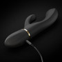 Vibromasseur Dorcel Glam Rabbit 21.8 cm - Noir  Or
