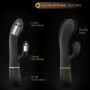 Vibromasseur Dorcel Glam Rabbit 21.8 cm - Noir  Or