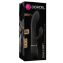 Vibromasseur Dorcel Glam Rabbit 21.8 cm - Noir  Or