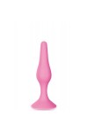 Plug anal ventouse rose taille S