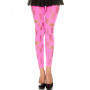 Legging rose fluo ajouré petits et grands trous