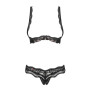 Luvae Ensemble ouvert 2 pcs  - Noir