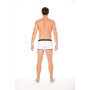 Mini-Pants blanc échancré avec zip - LM2003-68WHT