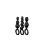 Plug anal Booty Call Satisfyer 3 pcs  - Noir